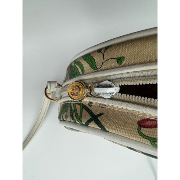 Authentic Vintage Gucci Floral Multicolor Canteen Crossbody Bag - Picture 6 of 11